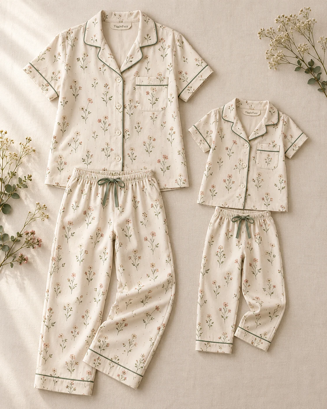 Little Meadow — TiggleFuzz pajama design imagery