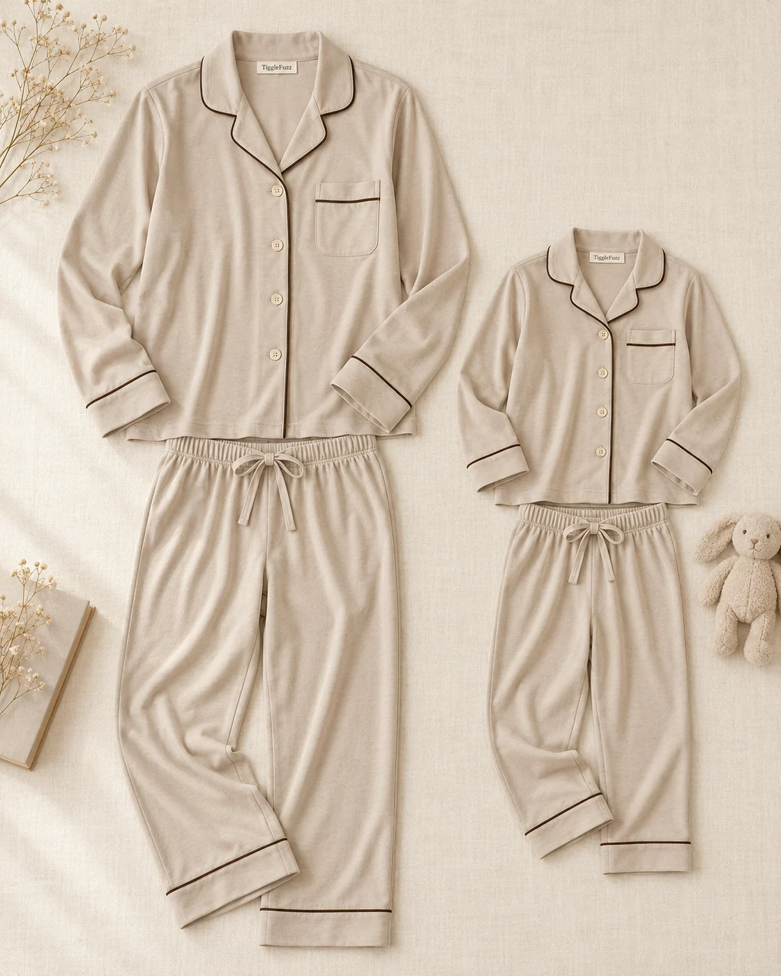 Sunday Oat — TiggleFuzz pajama design imagery
