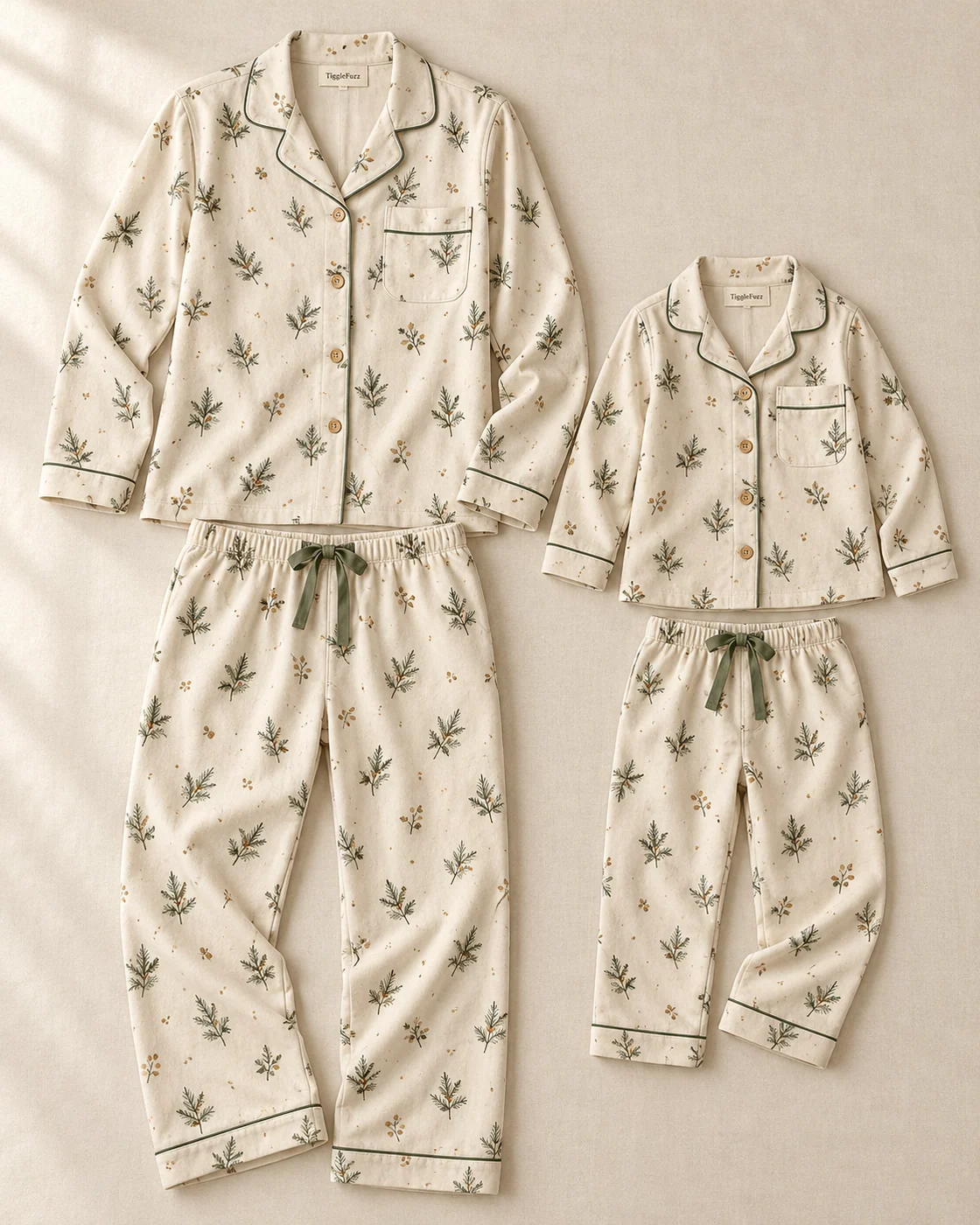 Winter Gathering — TiggleFuzz pajama design imagery