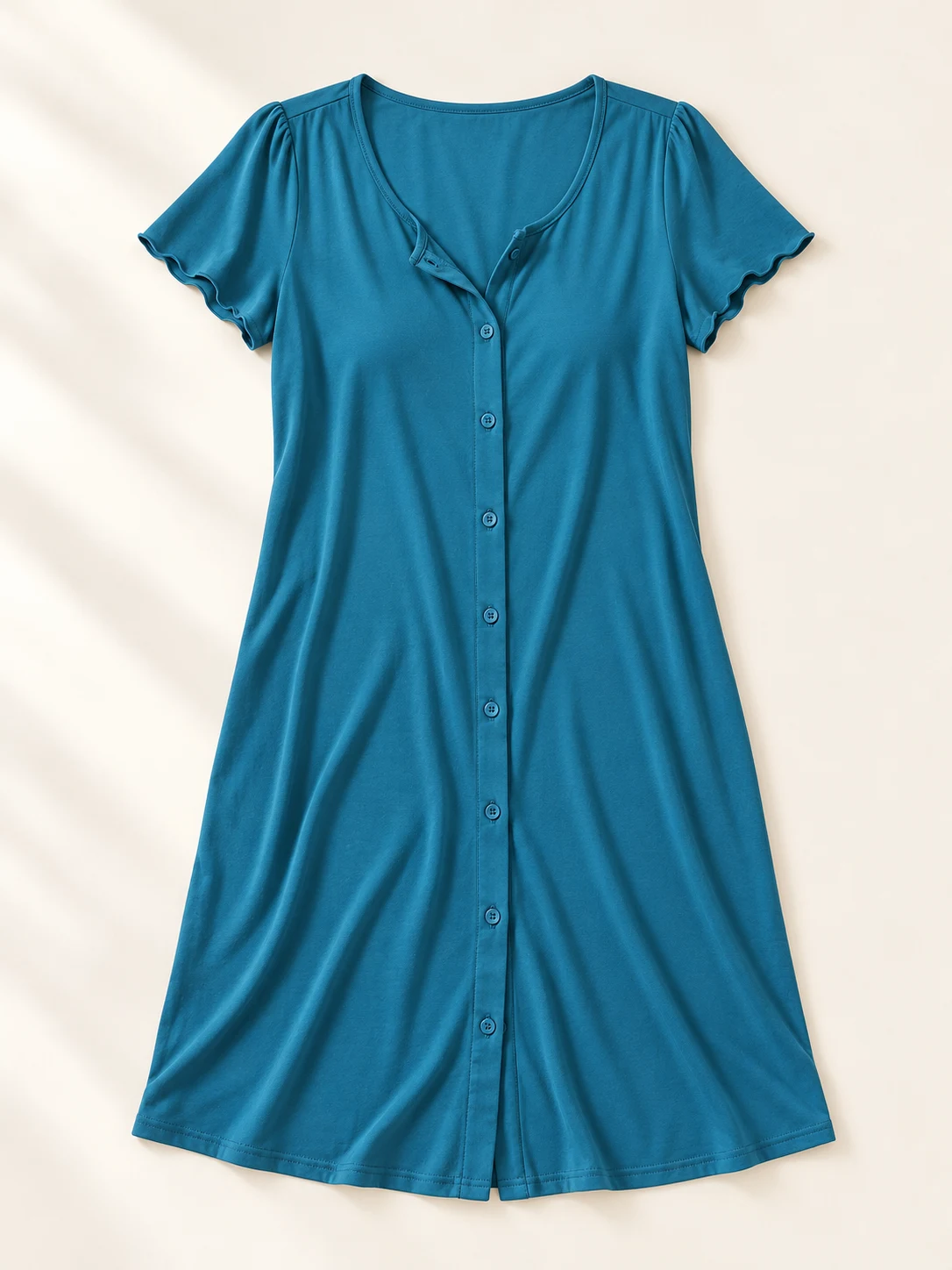 Easy Button Nightdress — TiggleFuzz Nightdresses design imagery