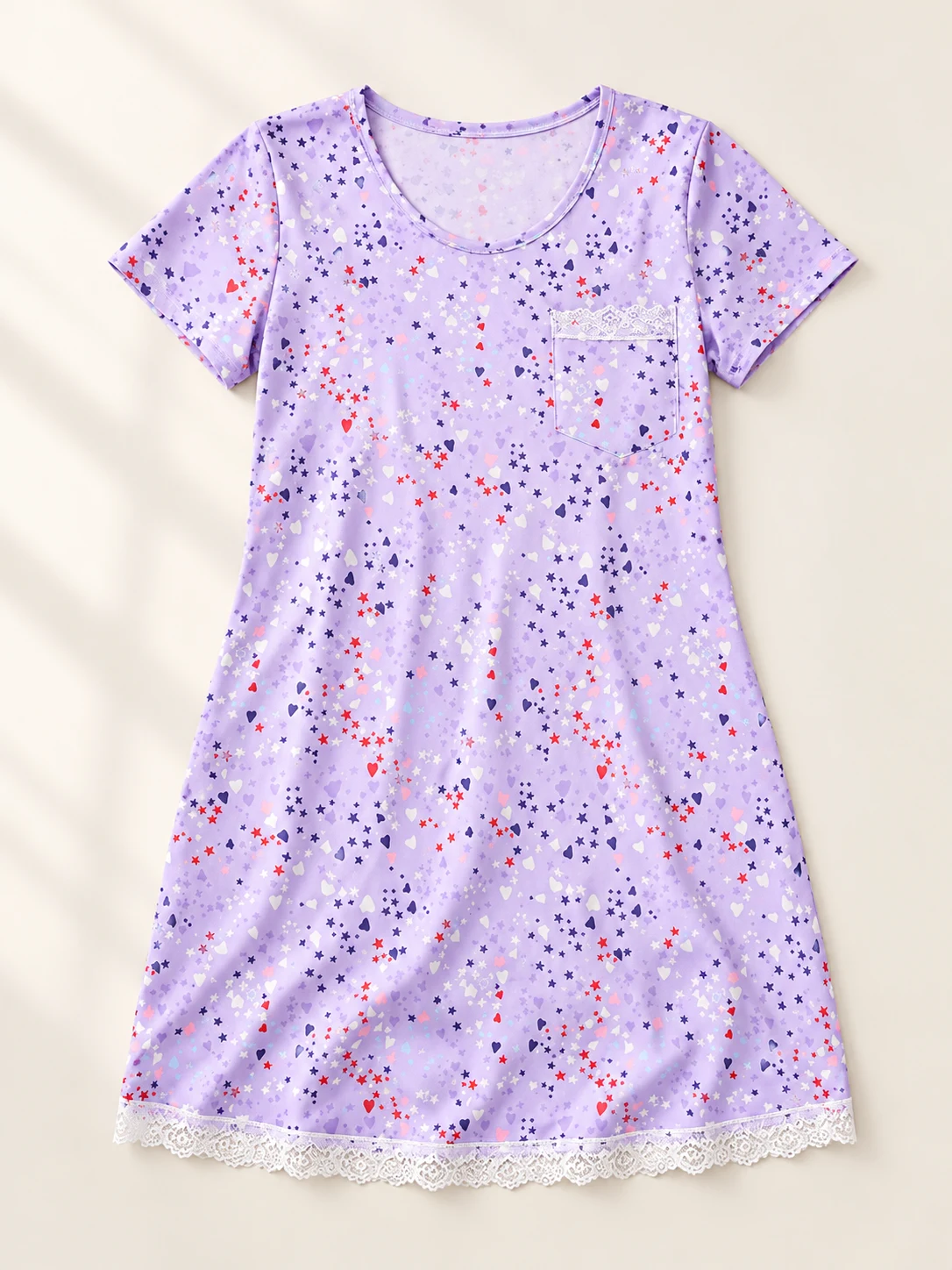 Lace & Starlight Nightdress — TiggleFuzz Nightdresses design imagery