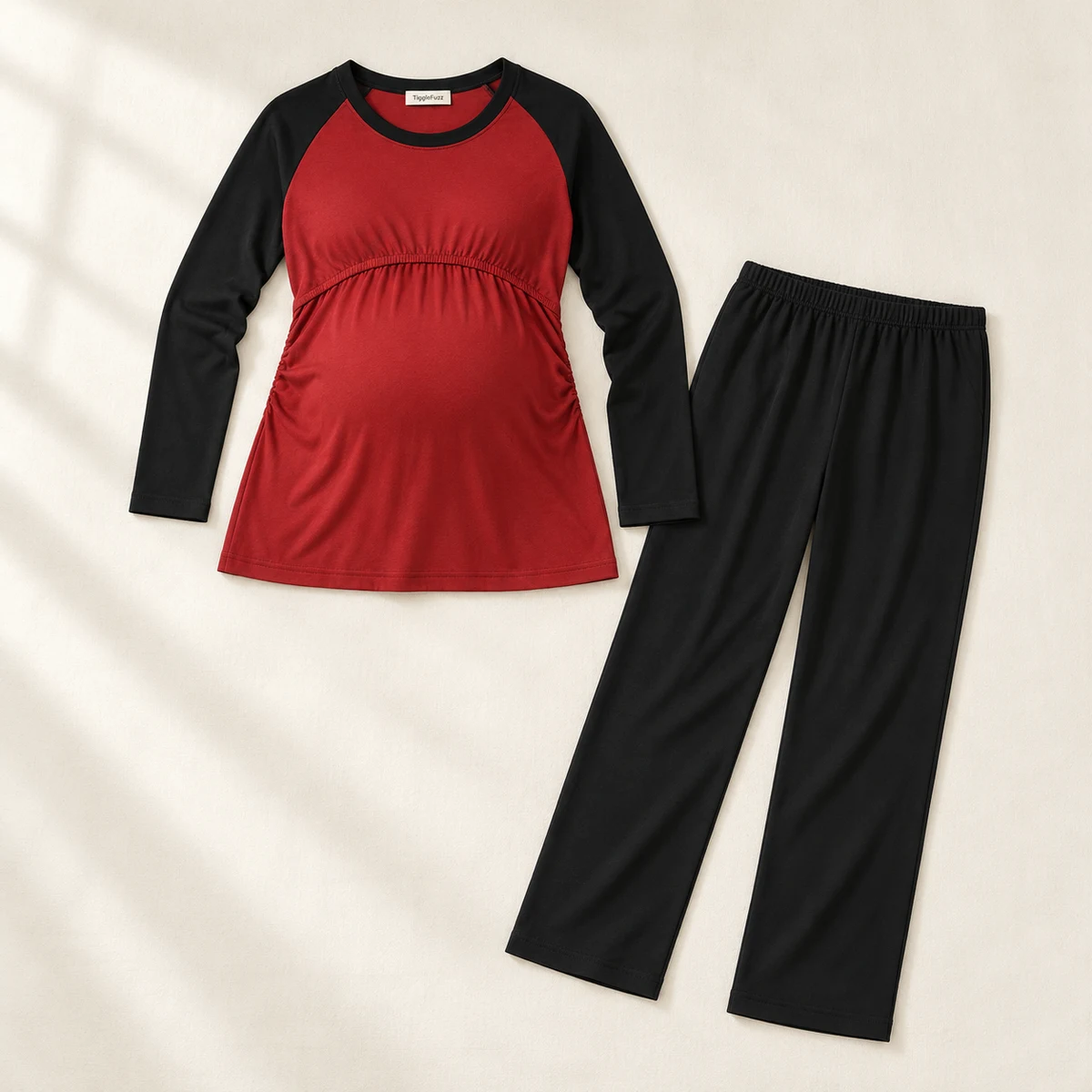 Ember Raglan Maternity Set — TiggleFuzz Maternity design imagery