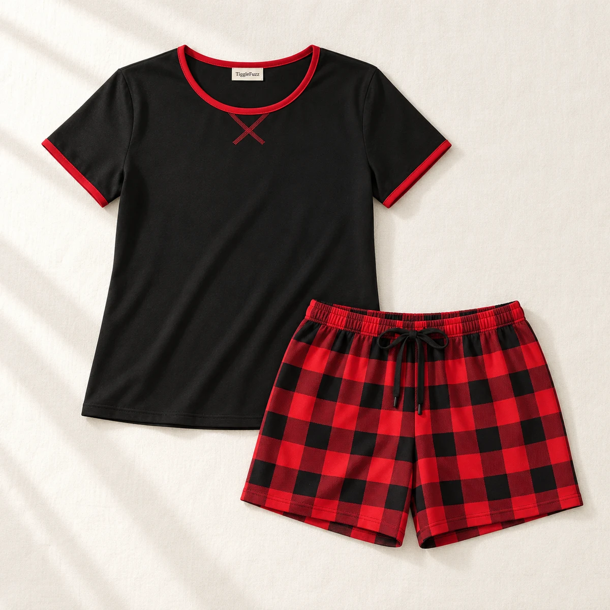 Fireside Weekend Short Set — TiggleFuzz Pajama sets design imagery