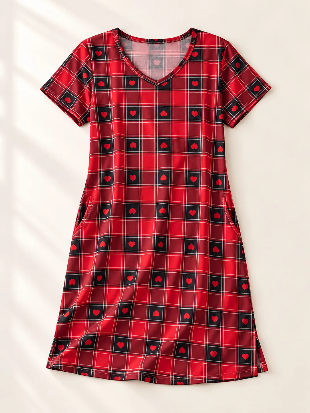 Fireside Check Nightdress — TiggleFuzz Nightdresses design imagery